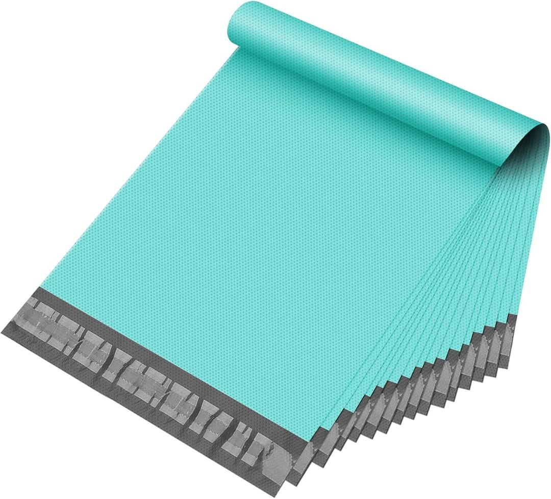 Fuxury Poly Mailers 6x9" 1000 PACK, Small Shipping Bags Embossed Dots Design, Self Adhesive & Durable Mailers Poly Bags Shipping Envelopes for Small Business Packaging Shipping, Teal Mailer Bags Bulk