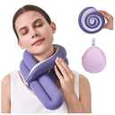 KPNEOL Travel Pillow, Neck Pillow – Ergonomic Memory Foam Pillow for Airplane, Adjustable & Ultra-Lightweight with Dual-Sided Fabric for Flight, Car, and Office Use, Pink
