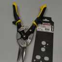 HURRICANE 10 Inch Aviation Tin Snips, Straight Cut Shears for Sheet Metal, Aluminum, Gutter & DIY Projects, Regular Straight Cutting Sheet Metal Cutter