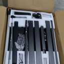 Agilestic L Shaped Standing Desk Adjustable Height, Electric Corner Standing Desk, 63 x 55 inch Sit Stand Computer Table with Splice Board, Gaming Table, Black