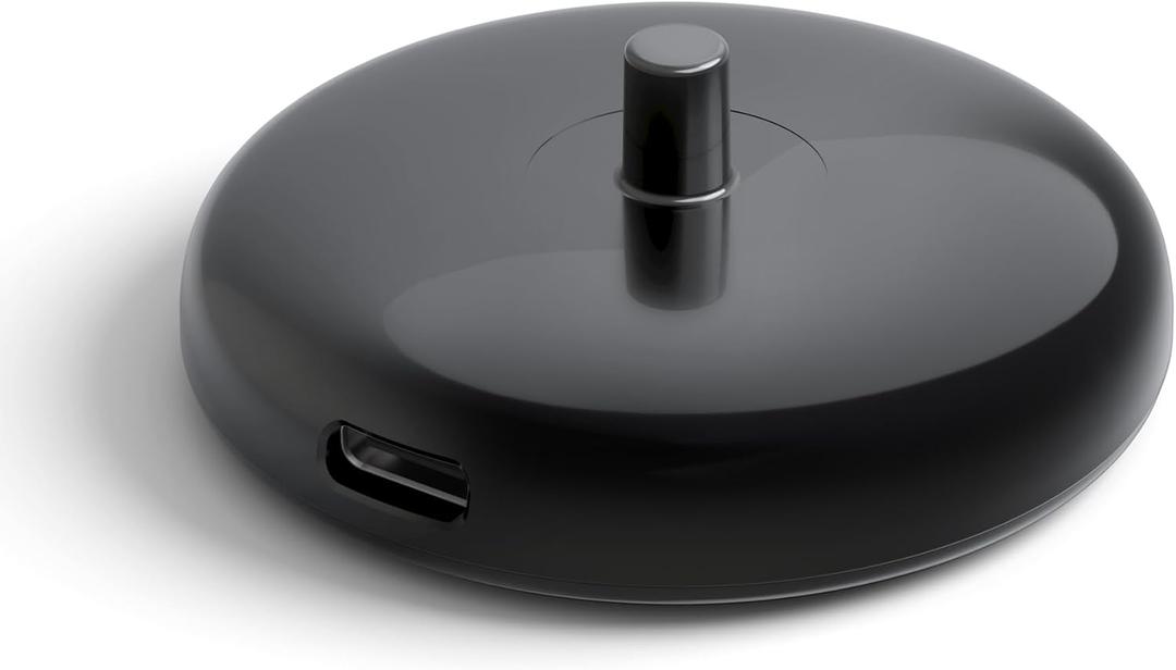 Mini Travel Charger for Electric Toothbrush Compatible with Philips Sonicare HX Series, Inductive Replacement Slim Portable Charger Base Type C(Black)