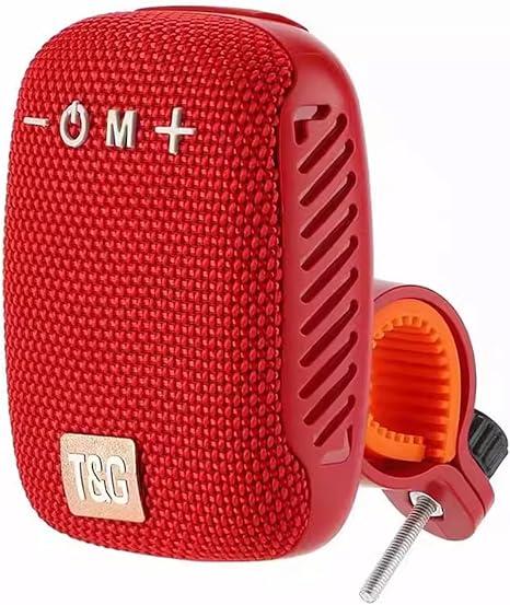 Sanpyl Bluetooth Speaker for Bike, Portable Mini Outdoor Speaker, Supports Serial Connection, Speaker for Cycling Riding Hiking (Red)