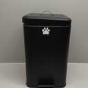 Dog Poop Trash Can Outside - 22L/6Gal Large Outdoor Trash Can with Lid