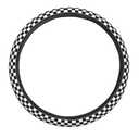Neukim Black White Racing Checkered Pattern Steering Wheel Covers Anti-Slip Elasticity Car Accessories Steering Wheel Protector Universal 15 Inch for Cars SUV Vehicle Truck