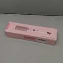 Thermal Hair Brush for Blowout Look, 1.5 Inch Heated Round Brush for Natural Curl, Ionic Curling Iron Wand with Dual Voltage, Volumizing Smoothing Hot Round Brushes, Light Pink