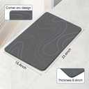 VEELOIM Stone Bath Mat, Bathtub Shower Mat for Bathroom, 1'4" x 2'