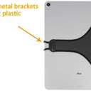 TFY Hand Strap Holder Finger Grip with Soft PU, Compatible with iPad Pro 12.9" and More (Black)