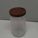 yoqelt Vintage Glass Jars with Wooden Lids, 34 oz Airtight Glass Food Storage Containers Sets for the Kitchen, Sugar Candy Coffee Cookie Tea Spice Pasta