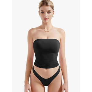 SUUKSESS Women Sexy Tube Top Summer Y2K Going Out Double Lined Basic Tank Top M