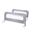 Summer Infant Double Safety Bedrail, Gray, Metal and Fabric Bedrail Set for Toddlers, 42.5 Long, Fits Twin, Full, and Queen Beds and Accommodates Thick Mattresses and Platform Beds (1 Count (Pack of 1))