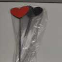 Pickmesh 6 Pcs 12" H Valentine's Day Metal Yard Sign Vintage Heart Valentine Metal Yard Stakes Barn Garden Stake for Planter Pot Walkway Pathway Outdoor Decor Lawn Decoration