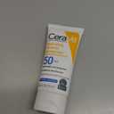 CeraVe 100% Mineral Sunscreen SPF 50, Face sunscreen With Zinc Oxide & Titanium Dioxide, Hyaluronic Acid + Niacinamide + Ceramides, Oil Free, Travel Size 2.5 oz