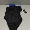 TYR Womens Hexa Diamond fit Swimsuit, Black/Blue, 40, 1X