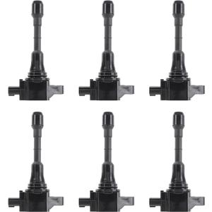 Pack of 6 Premium Ignition Coil For 2007 2008 2009 2010 2011 2012 V6 V8 3.5L 5.0L UF550, C1670, 178-8376, GN10244, IC630, 49023, U5128, C-750, 1IC288, 50150, 36-8099, UF550, C1670, 22448-JA10C