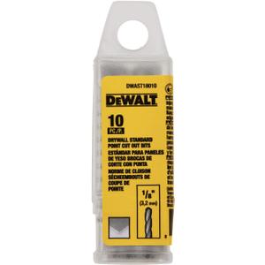 DEWALT DWAST18010 1/8IN DRYWALL STANDARD CUT OUT BIT 10 Pack