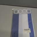 SASTYBALE Boho Farmhouse Shower Curtain, Water Resistant Vintage Fabric Bathroom Curtains, Machine Washable Country Abstract Style for Bathtub Decor with 12 Hooks, 72x72 Inch (Blue Stripe)