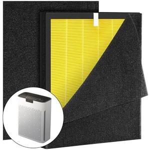 Doifyn 1PACK for KJ190L Washable replacement filter element, compatible with MOO-KA KJ190L Air-Purifier,High-Efficiency activated carbon 3-stage filtration PET