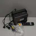 Smart Projector 1080P 4K Support with WIFI 6 and 2-Way Bluetooth 1500ANSI Auto Keystone Electric Focus Mini Projectors Home Theater Movie Outdoor Portable Projector (Black)