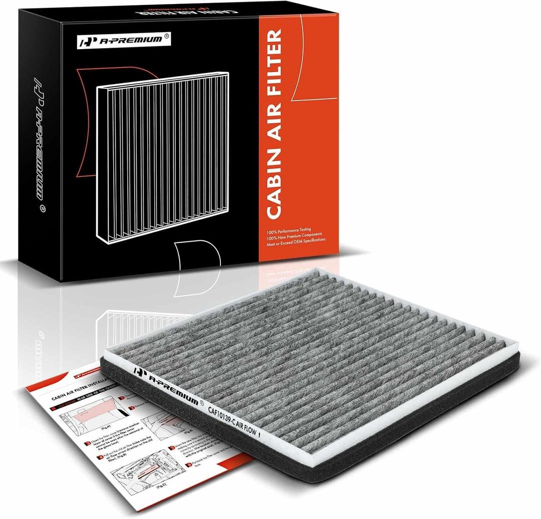 A-Premium Cabin Air Filter with Activated Carbon Compatible with Toyota & Scion Models - RAV4 2001-2005, Echo 2000-2005, xA xB 2004-2006, tC 2005-2010