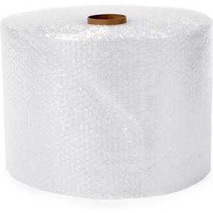 Amazon Basics Bubble Wrap for Moving, Packing, Shipping and Storage, Perforated Protective Cushioning for Fragile Items, 12-inch x 175-ft Long Roll, Small 3/16", Clear