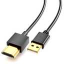 USB to HDMI Cord Cable, (1M / 3.3FT) USB 2.0 Male to Male Charger Cable Adapter,Used to Charge Devices Such as Hard Drives with HDMI Ports from The USB Port No Data Transmission Function