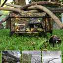 Weatherproof Heated Cat House for Outdoor in Winter, Heated Cat Bed Kitty Shelter with Cat Heating Pad, Insulated & Safe Escape Door, Warm House for Outside Stray Cat (Leaf Color, 17"x25"x17")