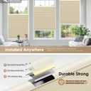 LazBlinds No Tools No Drill Cordless Cellular Shades, Blackout Light Blocking Honeycomb Shades for Home, Thermal Insulation Blinds for Windows, 36" W x 48" H, Beige
