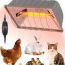 300W Dual-Mode Heat Lamp for Chickens - Long-Lasting Chicken Coop Heater & Chick Brooder Kit Companion, Safe Design with 7.87ft Cord for Poultry, Ducks, and Other Livestock