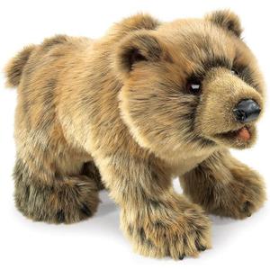 Folkmanis Grizzly Bear Hand Puppet Light Brown, 1 EA