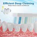 3 Pack Replacement Replacement Brush Heads for Waterpik Sonic Fusion Flossing Toothbrush Compatible with Sonic Fusion SF01/SF02 and Sonic Fusion 2.0 SF03/SF04- Black with Caps