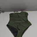 Blooming Jelly Women's Sexy One Piece Bathing Suits One Shoulder Swimsuits Slimming Mesh Swimwear (Large, Green)