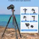78" Professional Tripod for Camera, Victiv Aluminum Camera Tripod Monopod for DSLR, Spotting Scope, Telescope, Binoculars, Compact Heavy Duty Camera Stand for Photography Video Recording Travel