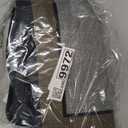 YDKGL Half Circle Bath Mat, Thin Bathroom Rugs Fit Under Door Quick Dry Non Slip Washable Bathroom Mat with Rubber Backing, Absorbent Half Round Shower Mat Rug, Gray Brown