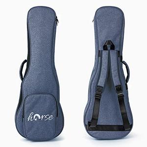 lotmusic Concert Ukulele Case Black Ukulele Padding Bag for 26 Inch Ukulele Thick Durable with Storage blue