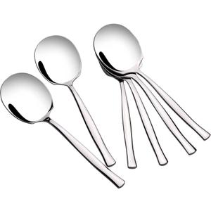 Stainless Steel Buffet Serving Spoon, Large Serving Spoon Set of 6