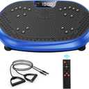Vibration Plate Exercise Machine, Vibrating Fitness Platform for Lymphatic Drainage, Full Body Shaker Workout Equipment, Bluetooth Music Shaping Vibrate Plate, Board Sport for Home Exercise Gym, Blue