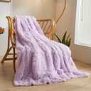 Amazon.com: XeGe Luxury Faux Fur Throw, Light Purple Soft 50x60 Fluffy Blanket, Shaggy Plush Decorative Couch Throw, Cute Furry Fuzzy Office Lap Blanket for Bedroom Living Room Lavender : Home & Kitchen