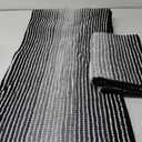 BSICPRO Bathroom Rugs and Mats Sets, 2 Piece Thick Absorbent Chenille Bath Mat Rug Set Non Slip, Soft Shaggy Bath Room Floor Mats for Bathroom, Machine Washable (Black, 20" x 60" Plus 20" x 32")