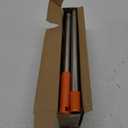 2 in 1 Floor Scrub Brush Grout Brush with 57.8" Long Handle,120Rotatable Shower Tile Grout Cleaner Scrubber,V-Shaped Corner Brush for Hard to Reach Areas (Orange)