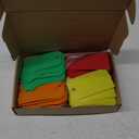 Uniclife 120 Pcs Plastic Tags for Labeling 4 Colors, 4.7"x 2.36" Plastic Shipping Tag with Wire Writable Waterproof Tag Price Tags with Reinforced Eyelet Blank Hang Label for Luggage
