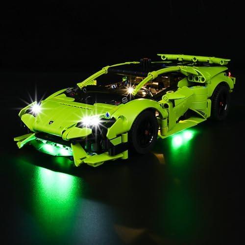 Kyglaring LED Lighting Kit for Lego Technic Lamborghini Huracán Tecnica 42161 (No Model) - Light Set Compatible with 42161 Advanced Sports Car Model Building Kit - Without Lego Set(Classic Version)