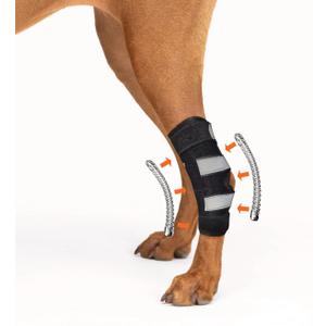 NeoAlly - Rear Leg Hock Brace with Metal Spring Strips, Dog Leg Brace for Rear Leg, Hock & Ankle Support, Rear Dog Leg Brace for Large Dogs, Long. (Left Leg, Large)