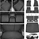 Floor Mats for Jeep Compass 2017-2025 2026, All Weather Cargo Liners for Jeep Compass Accessories, Heavy Duty Trunk Mat with Backrest Mat, Car Accessories
