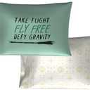 Wicked Elphaba and Glinda 2 Pack Beauty Silky Satin Standard Pillowcase Cover 20x30 for Hair and Skin, (Officially Licensed Product) (Wicked - 2pk Chance to Fly)