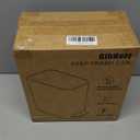 Small Bathroom Trash Can with Lid Soft Close, 5L / 1.3 Gallon Slim Garbage Can with Removable Inner Bucket, Step Stainless Steel Trash Bin for Office, Bathrooms, Bedroom, Living Room (White)