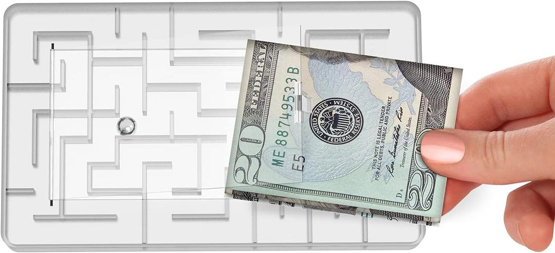Money Puzzle Box, Money Holder Maze Gift Holder, Stocking Stuffers for Teens and Adults - Christmas Small Gifts - Fun Way to Give Cash as a Gift (1)