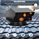 4 Inch Roof Vent Cap,Roof Vents with Damperand Grille That,Removable Roof Vent,4'' Exhaust Vent Wall Vent for Ventilation System,Black