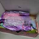 Princess Dress Up Clothes for Little Girl Role Play Costume Gift Set Princess Dress Up Toys for Toddler Girls (Purple)