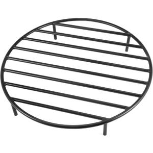 only fire Round Fire Pit Grate with 4 Legs for Outdoor Campfire Grill Cooking, 22 Inch