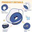 Supet Raised Inflatable Dog Cone Alternative Collars for After Surgery, Dog Donut Collar After Surgery, Soft Pet Cone for Small Medium Large Dogs to Stop Licking